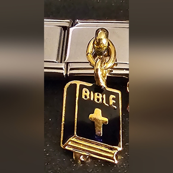 Dangling Bible Italian Charm - Picture 1 of 1